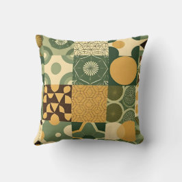Almofada Padrões Geométricos Ecológicos