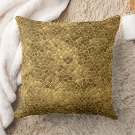 Almofada Padrões ouros arte AI