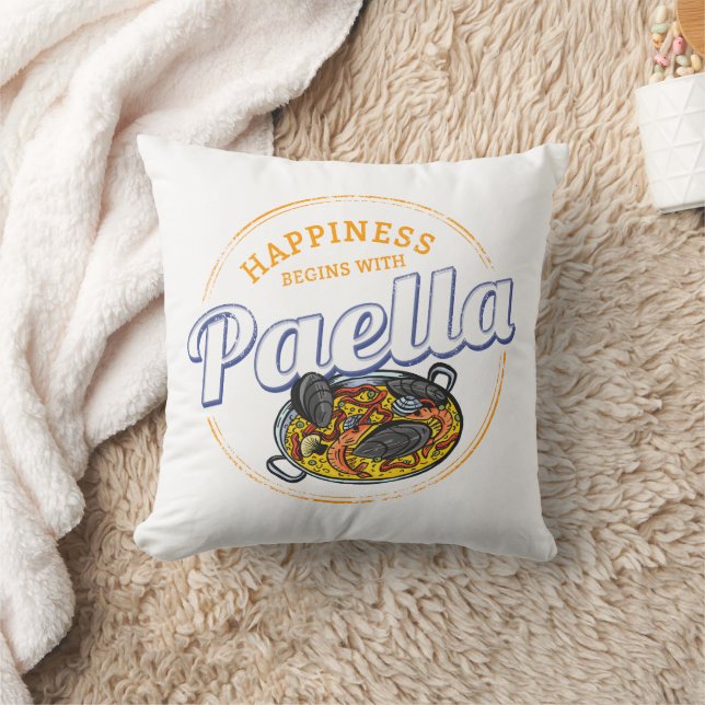 Almofada Paella Snack Vintage Espanha Paella Pan Souvenir (Cobertor)
