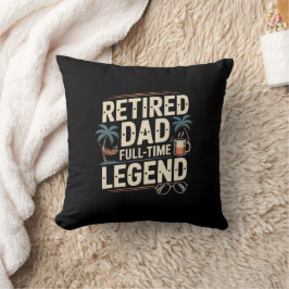 Almofada Pai aposentado - Travesseiro decorativo da legenda
