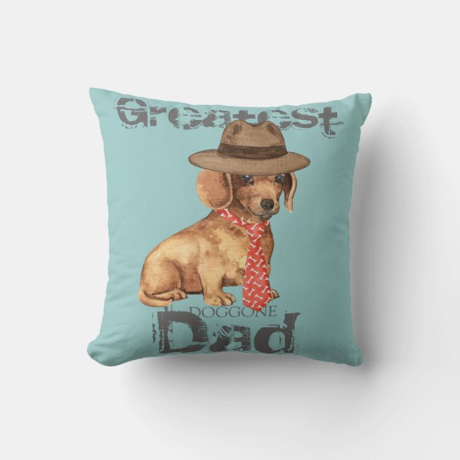 Almofada Pai Dachshund (Frente)