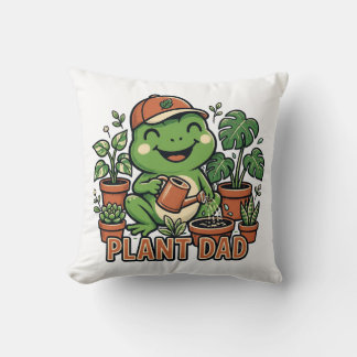 Almofada Pai de Planta Sapo Regando Plantas de Casa Piada d