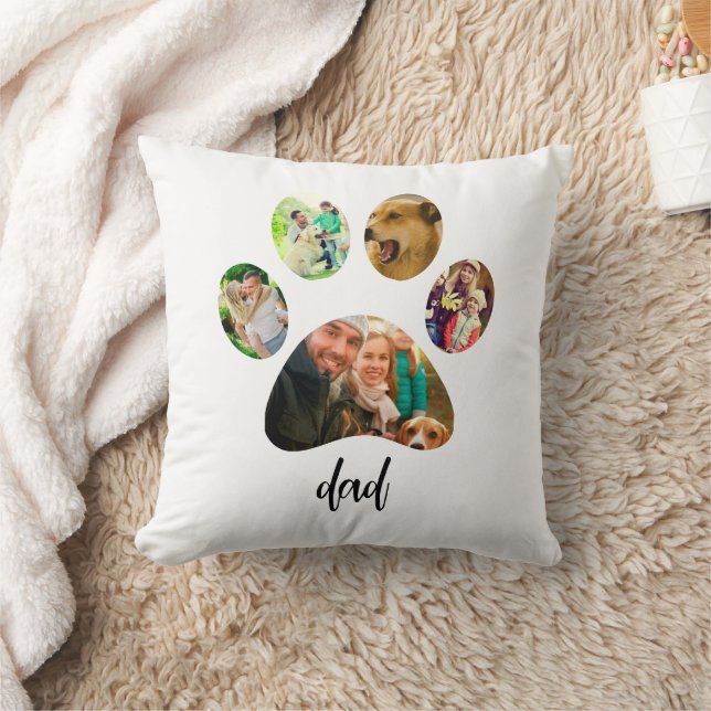 Almofada Pai dia de os pais | Colagem de Fotografias de Imp (Cobertor)