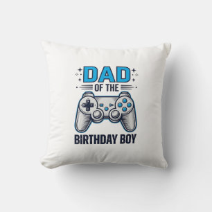Almofada Pai do Menino Aniversariante Camisa de Gamer Desig