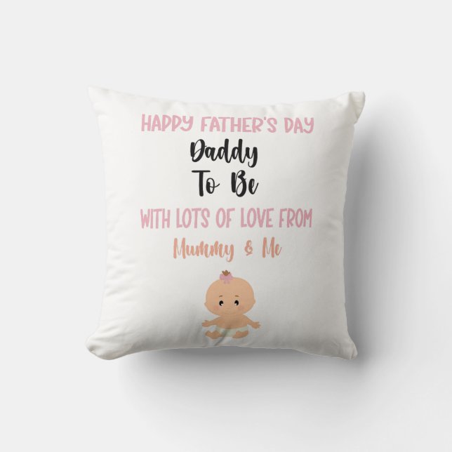 Almofada Pai Feliz Para Ser Travesseiro (Frente)