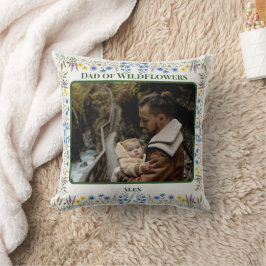 Almofada Pai Filha Personalizado 2 Fotos Flor Silvestre Pap