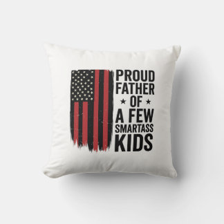 Almofada Pai Orgulhoso de Alguns Filhos Sabichões Camisa Pa