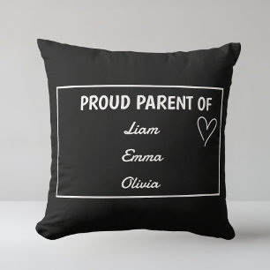 Almofada Pai Orgulhoso de - Com Nomes Personalizados