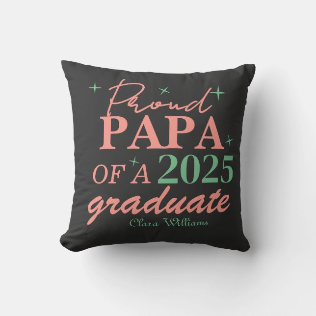 Almofada Pai orgulhoso de um graduado (Frente)