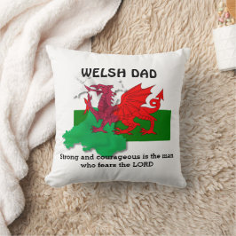 Almofada Pai WELSH Flag do País de Gales