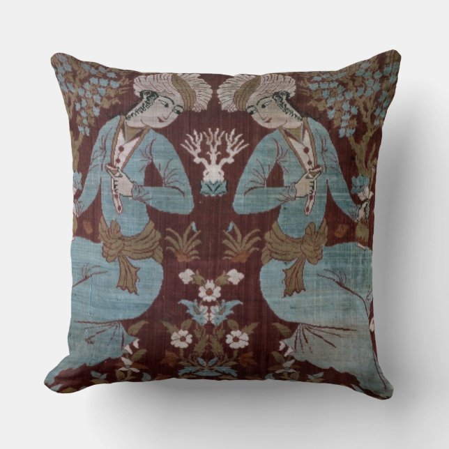 Almofada Painel do estilo de Isfahan, persa, século XVII (Frente)