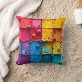 Almofada Paint Block Throw Pillow