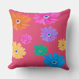 Almofada Painted Bold Blooming Flower Design