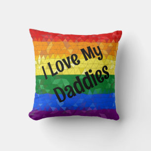 Almofada Pais de Amor do Rainbow Pride Mosaic