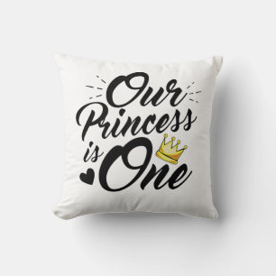 Almofada Pais Mães primeiros aniversarios da Filha Princesa