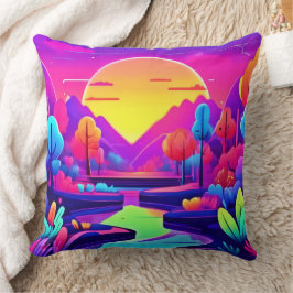 Almofada Paisagem neon Sunset