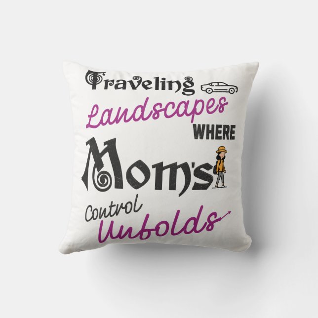 Almofada Paisagens Viajantes Para Mães Que Adoram A Viagem (Verso)