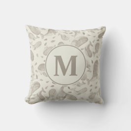 Almofada Paisley Berçário Baleia Bege Aquarela | Monograma