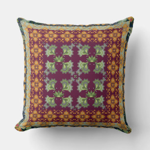 Almofada Paisley Quilt Padronizado Faux Quilt Estilo