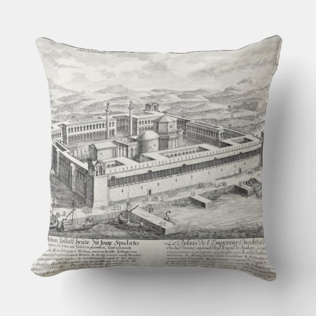 Almofada Palácio de Diocletian (245-313), separação, (Frente)