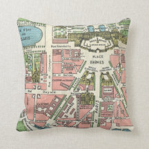 Palácio do vintage do mapa de Versalhes