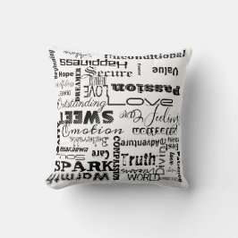 Almofada Palavras Estéticas De Amor Moderno Russo