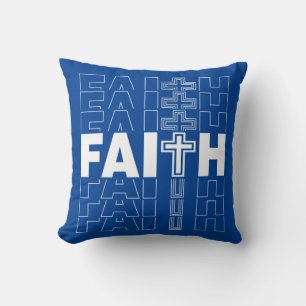 Almofada Palavras Inspiradoras de Fé Cristã