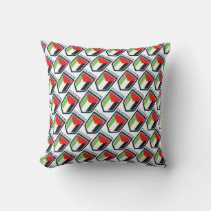 Almofada Palestina e bandeira palestina