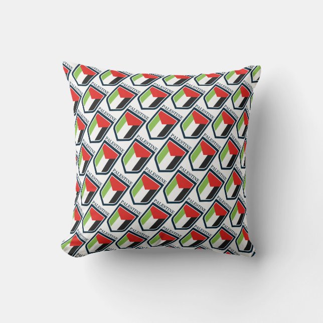 Almofada Palestina e bandeira palestina (Frente)