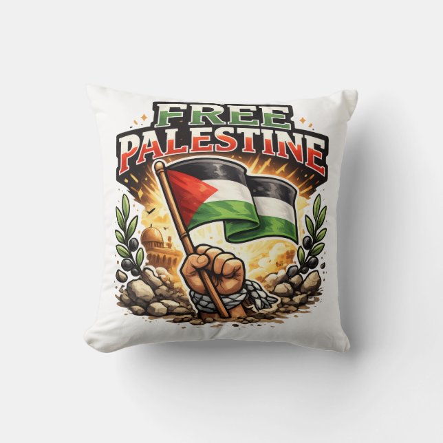 Almofada Palestina Livre (Frente)