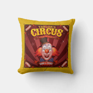 Almofada Palhaço de Carnaval com NOME ADD Big Family Circus