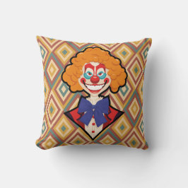 Almofada Palhaço de Spooky Retro Halloween Carnaval assusta
