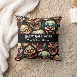 Almofada Palhaços Assustadores de Halloween