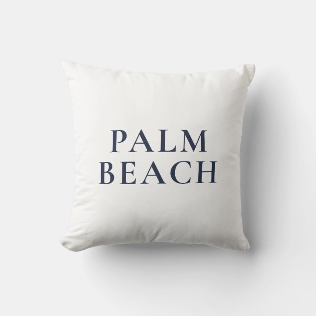 Almofada Palm Beach Preppy Costeiro (Frente)