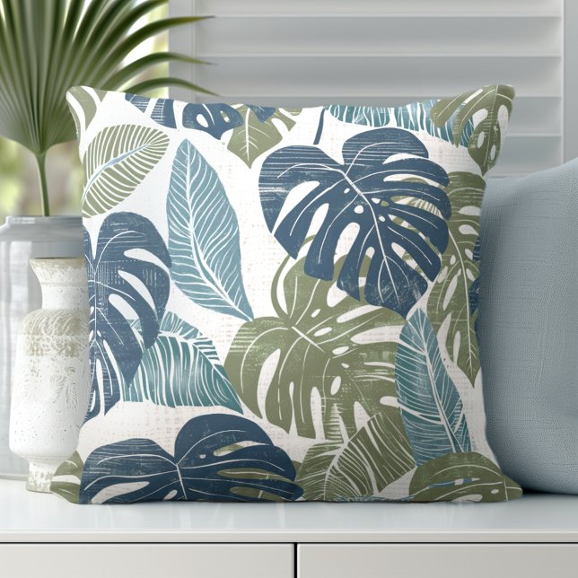 Almofada Palm Deixa Travesseiro decorativo (Discover Gorgeous Coastal Throw Pillows by Totally Coast.)
