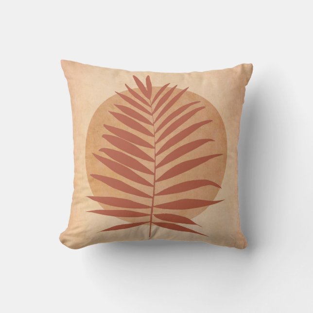 Almofada Palm Frond Terracotta (Frente)