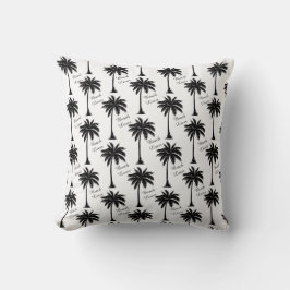 Almofada Palm Tree Silhouette Beach Lover