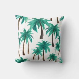 Almofada Palm Tree Simples Modern Watercolor