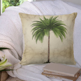 Almofada Palm Tree Vintage Elegante Tropical