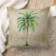 Palm Tree Watercolor Vintage Tropical Elegante