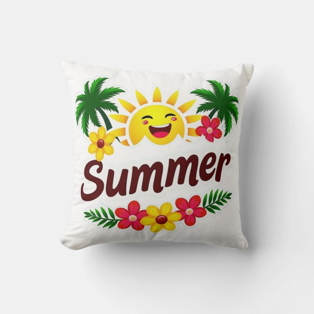 Almofada Palm Trees and Sunshine Cushion (Frente)