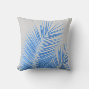 Almofada Palma de Cinza de Prata Azul Deixa o Sonho #1