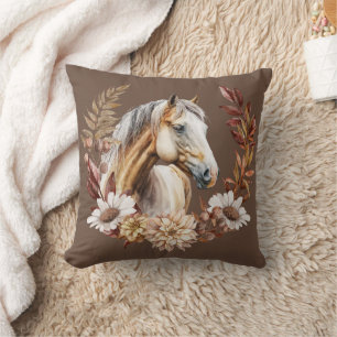 Almofada Palomino Dourado Horse Outono Travesseiro decorati