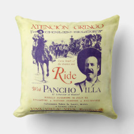 Almofada Pancho Villa 🔥 General mexicano Herói