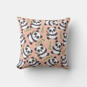 Almofada Panda Bamboo Personalizado Pink Pink