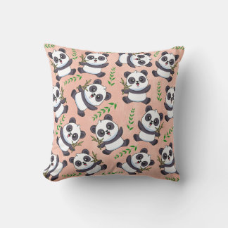 Almofada Panda Bamboo Personalizado Pink Pink