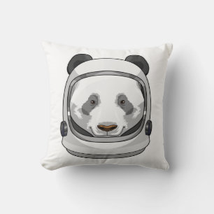 Almofada Panda como astronauta com Helmet