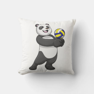 Almofada Panda como jogador de voleibol