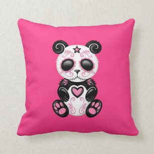 Almofada Panda cor-de-rosa do açúcar do zombi