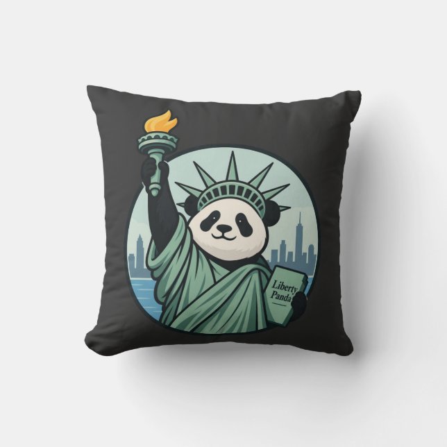 Almofada Panda da Liberdade (Frente)